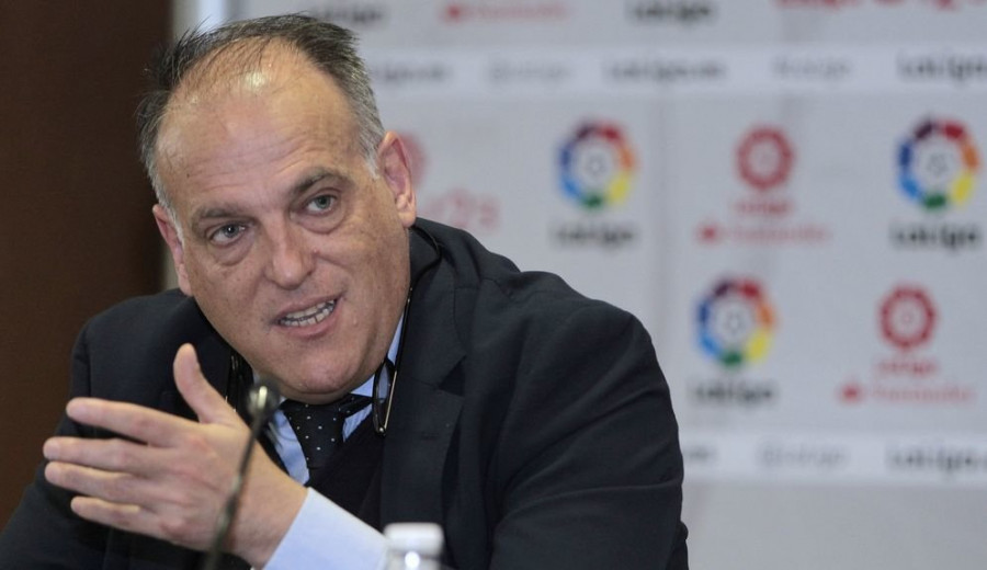 Tebas: "En dieciseisavos de Copa podríamos hacer una prueba del VAR"