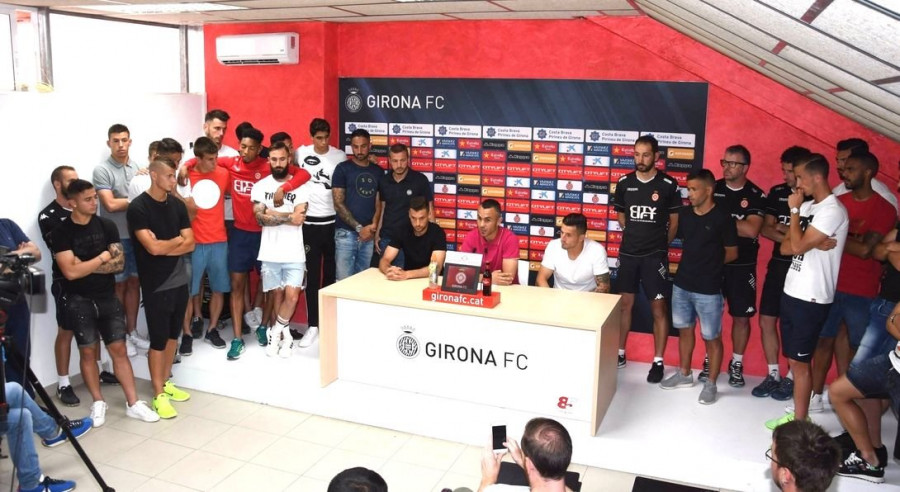 La plantilla del Girona pide perdón por un "desagradable malentendido"