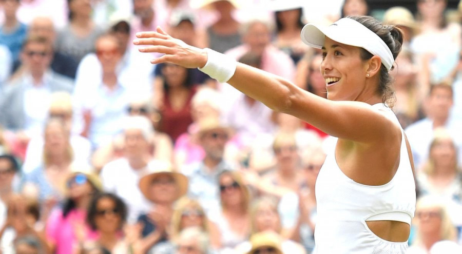 Muguruza: "Estoy contenta por haber podido ganar este partido"