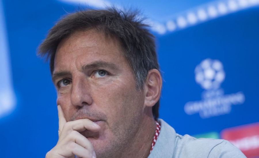 Berizzo espera "hacerse fuertes en casa", pero descarta "la palabra favorito"