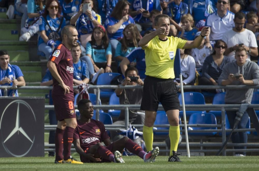 Dembelé, entre 3 y 4 meses de baja