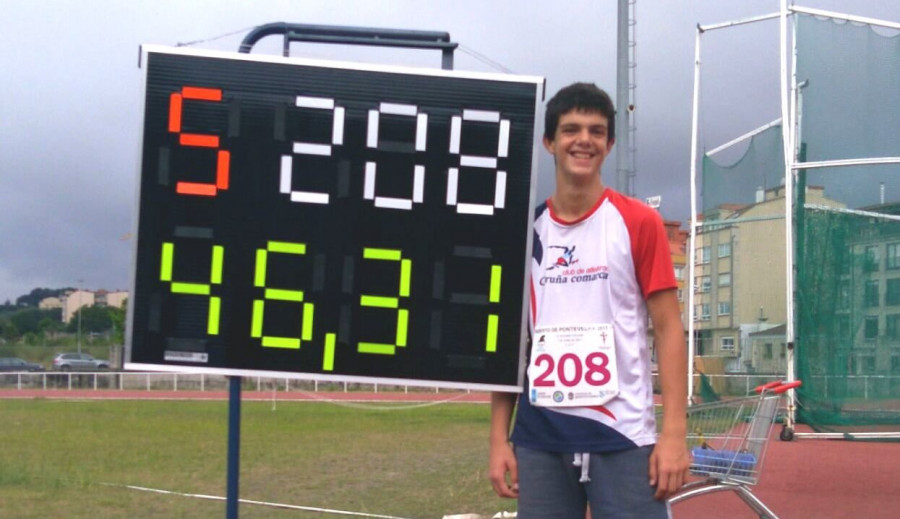 Nicolás Ortega bate un récord gallego de 2002
