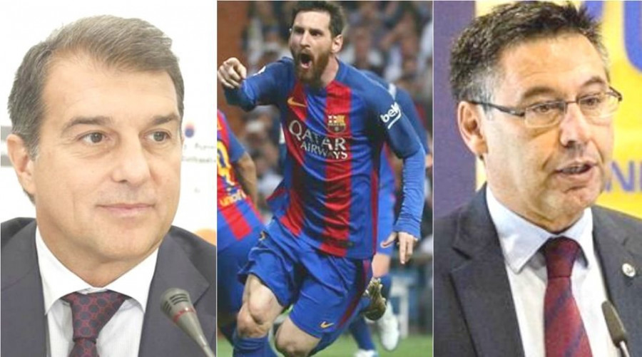 Laporta: "Si queremos que Messi continúe a gusto en el Barça tenemos que echar a Bartomeu"