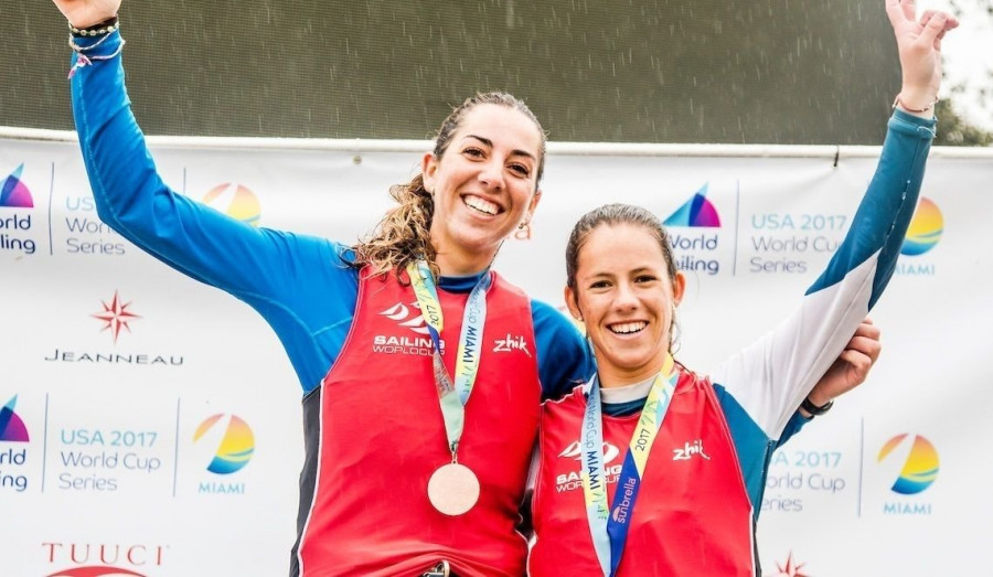 Silvia Mas y Paula Barceló, bronce en 470 Femenino en la World Cup Sailing de Miami
