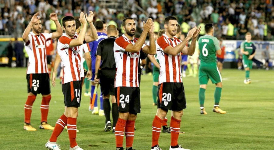 El Athletic remonta en Grecia y encarrila su billete a la Liga Europa