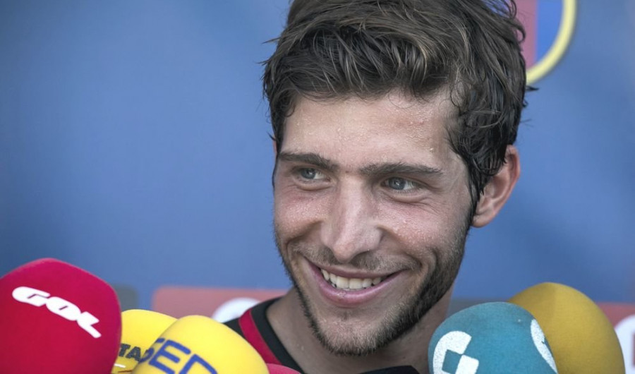 Sergi Roberto: "Me gustaría tener más minutos en el medio campo"