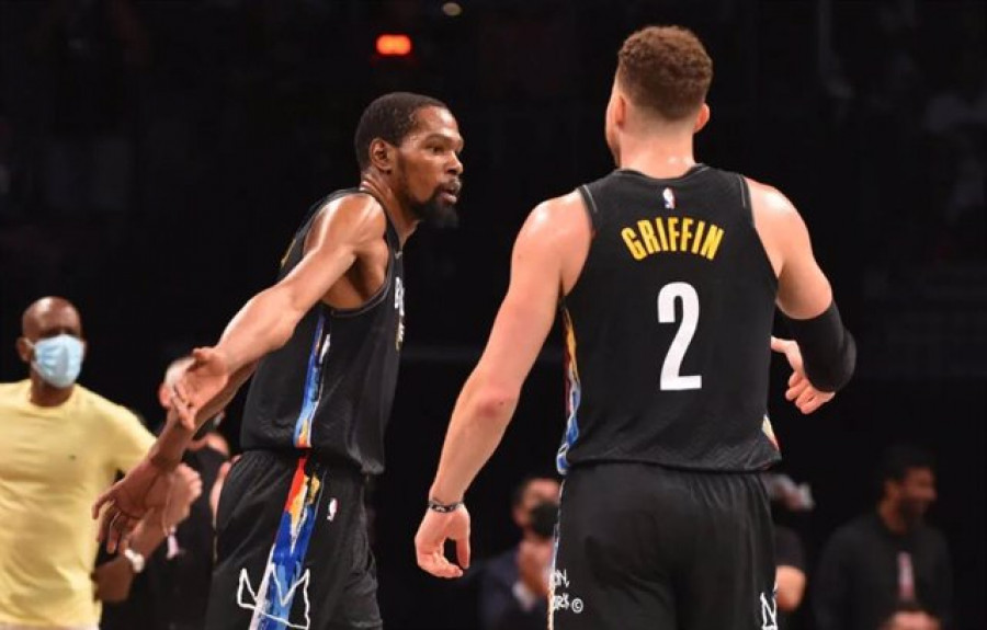Durant lidera la remontada de los Nets con una actuación histórica
