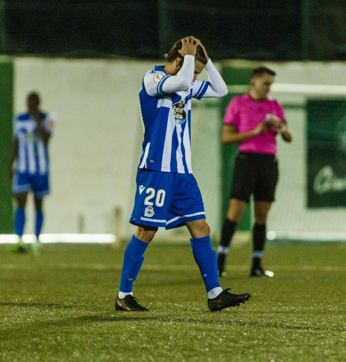 Keko, en la imagen, y Miku se lesionaron en el choque ante el Guijuelo  alfaquu00ed