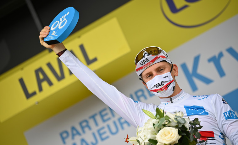 Pogacar vuela en la crono y Van der Poel sigue líder del Tour