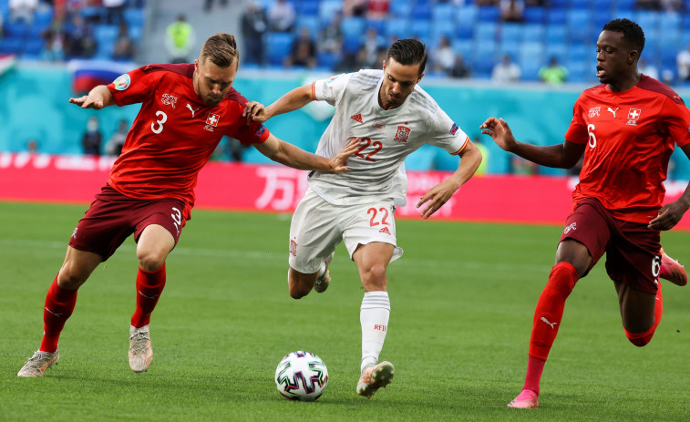 Pablo Sarabia, duda para el encuentro ante Italia por molestias en el aductor derecho