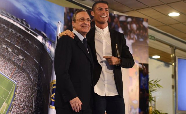 Florentino Pérez tildó a Cristiano de 