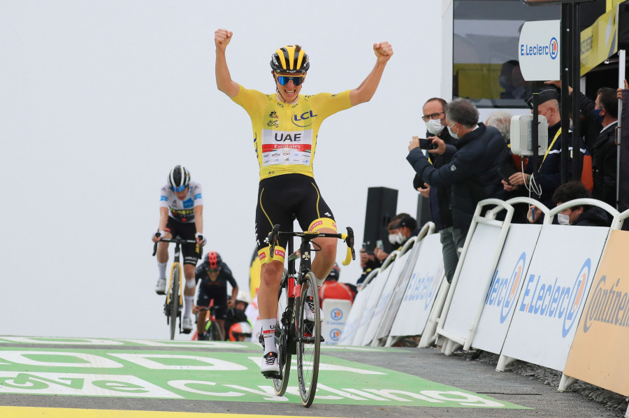 Pogacar gana en Col du Portet para sellar el Tour