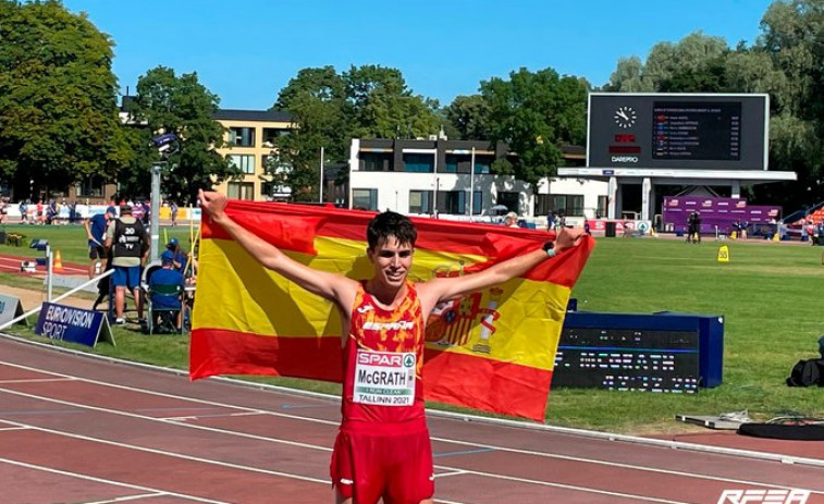 El español Paul McGrath, oro en 10.000 metros marcha en el Europeo sub-20