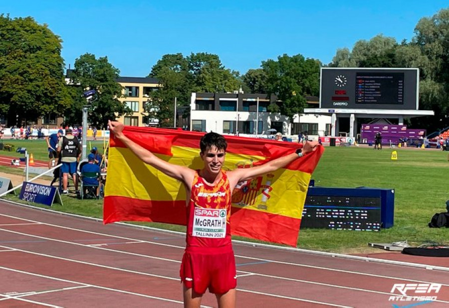El español Paul McGrath, oro en 10.000 metros marcha en el Europeo sub-20
