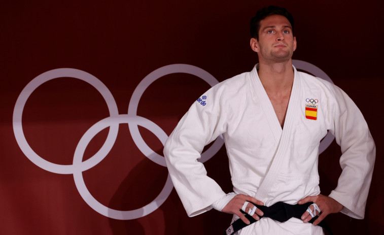 La amarga caída del favorito del judo español Sherazadishvili: 