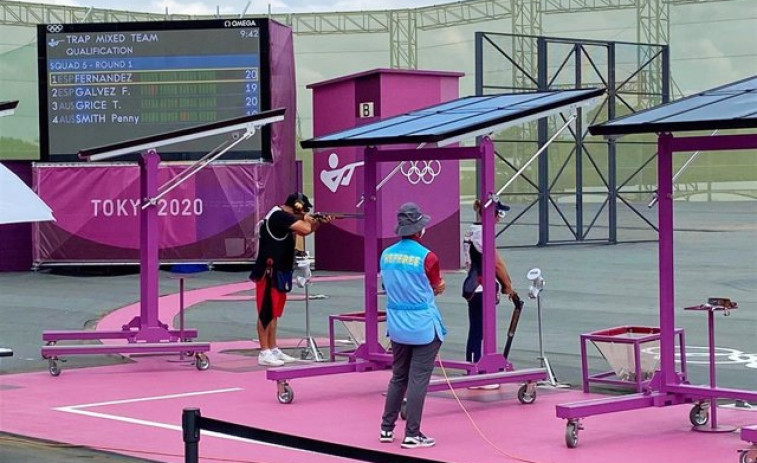 Alberto Fernández y Fátima Gálvez aseguran medalla en Foso con la final de equipo mixto