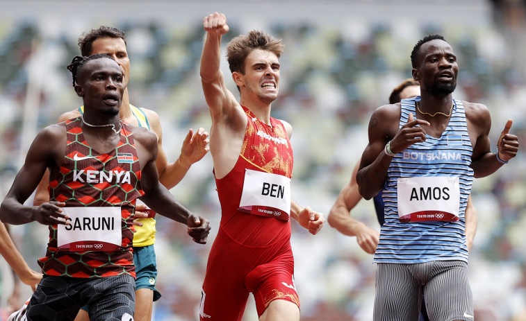 El gallego Adrián Ben es el primer español en una final olímpica de 800 metros