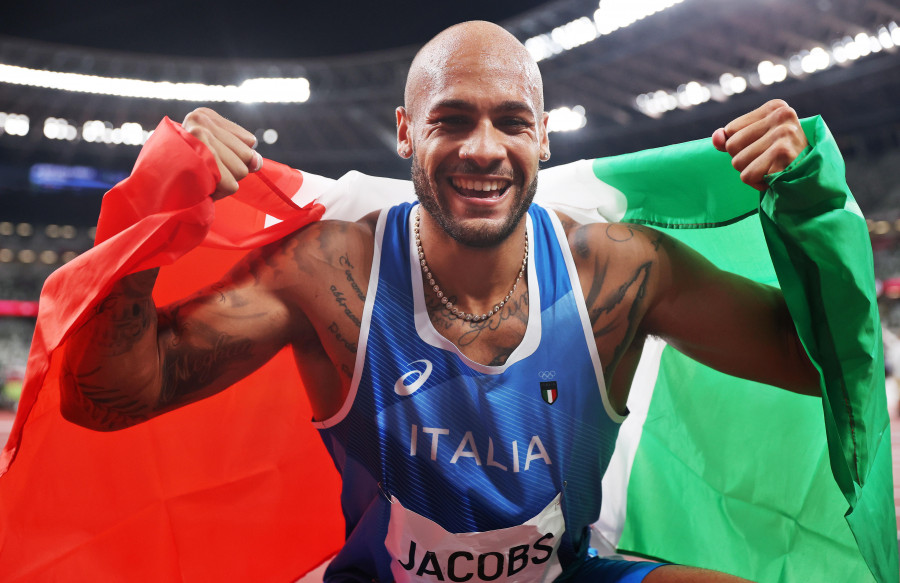 Un italiano, Lamont Jacobs, nuevo rey de los 100 metros en Tokio