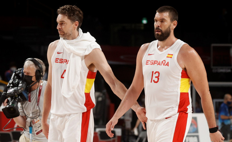 Pau y Marc Gasol dejan la selección tras la derrota ante Estados Unidos (81-95)