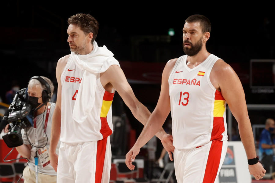 Pau y Marc Gasol dejan la selección tras la derrota ante Estados Unidos (81-95)