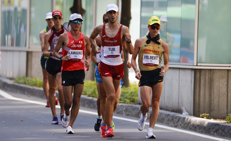 Marc Tur pierde el bronce en los últimos metros de los 50 kilómetros marcha