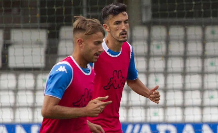 Yago Gandoy y Noel, sendos sustos en  el entrenamiento