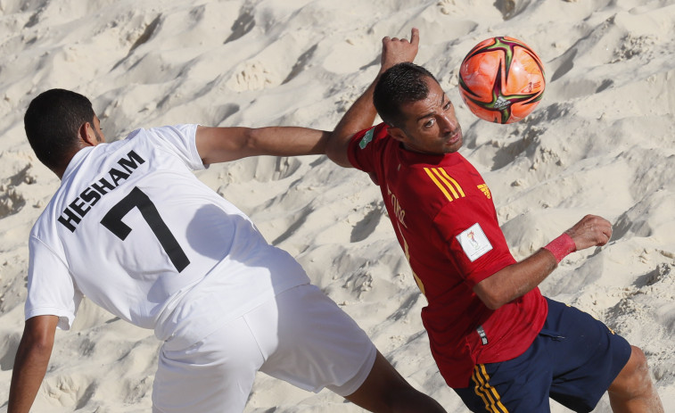 España se mete en los cuartos de final del Mundial de fútbol playa