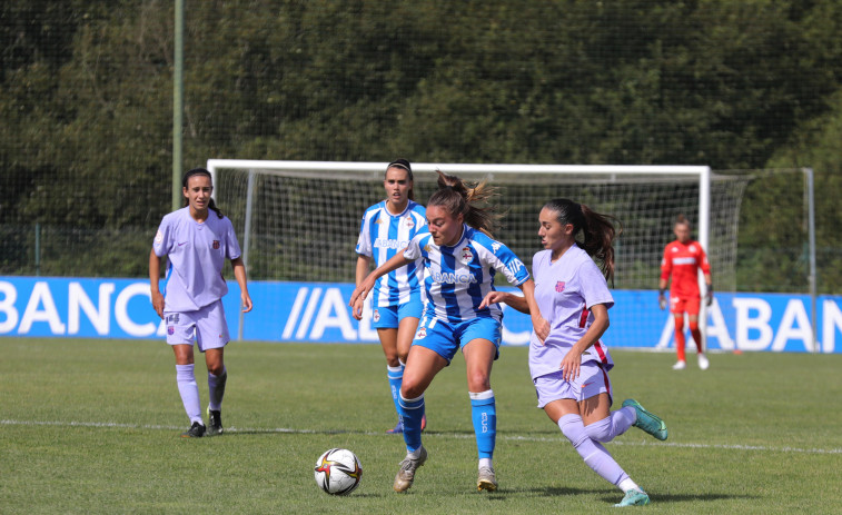María Ruiz y Alba Merino protagonizan la remontada del Depor Abanca ante el Barça B