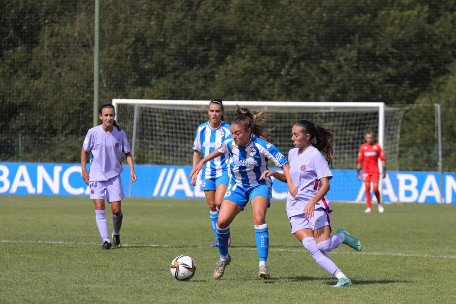 María Ruiz y Alba Merino protagonizan la remontada del Depor Abanca ante el Barça B