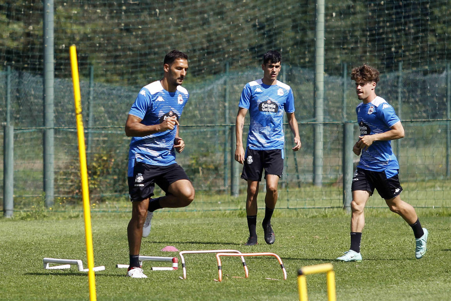 Borges retoma los entrenamientos con el Dépor pese a no tener dorsal