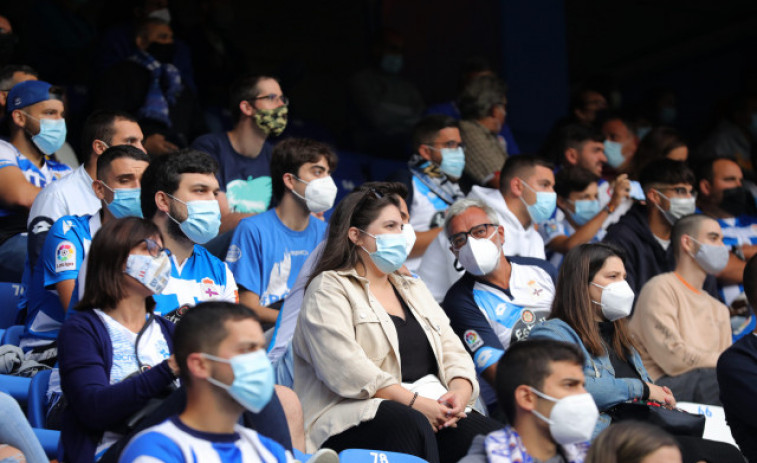 Riazor se queda con aforo reducido por un día