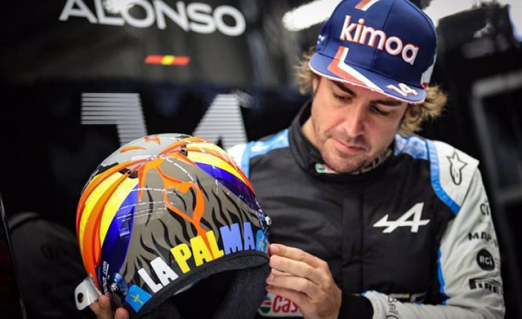 Fernando Alonso lucirá un casco en homenaje a La Palma