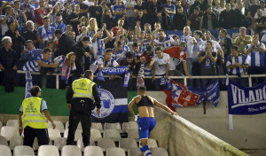 El partido ante el Racing de Santander, declarado de alto riesgo