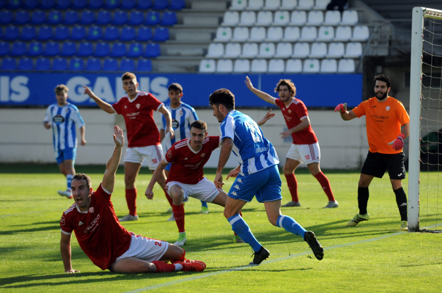 La banda izquierda lleva el peligro y Davo pone el gol en el triunfo del Fabril