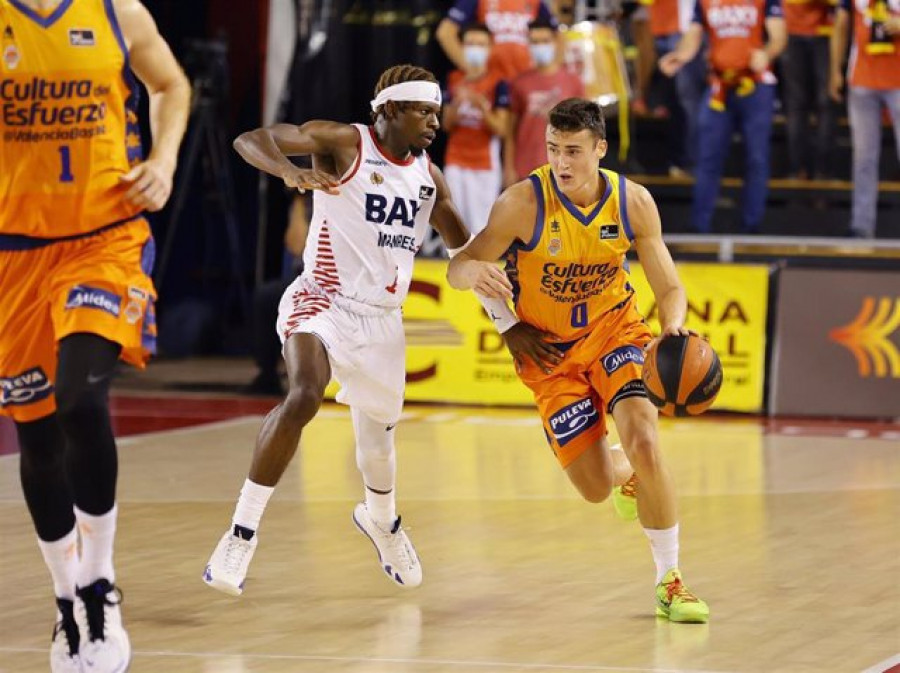 El Valencia Basket pierde seis semanas a Dimitrijevic por una rotura muscular