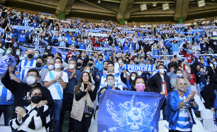 Unos 200 incondicionales del Deportivo animarán en Las Gaunas