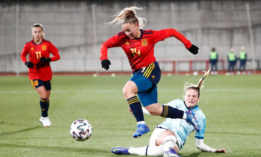 Ainhoa Marín jugó 15 minutos  en el empate ante Noruega