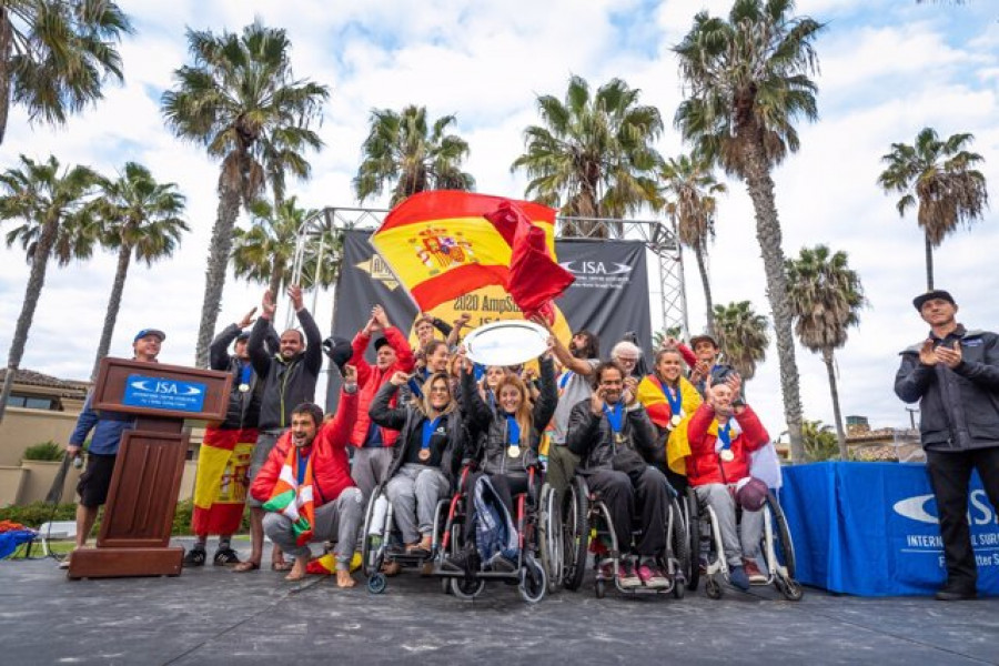 La selección española busca volver a brillar en el Mundial de Surf Adaptado