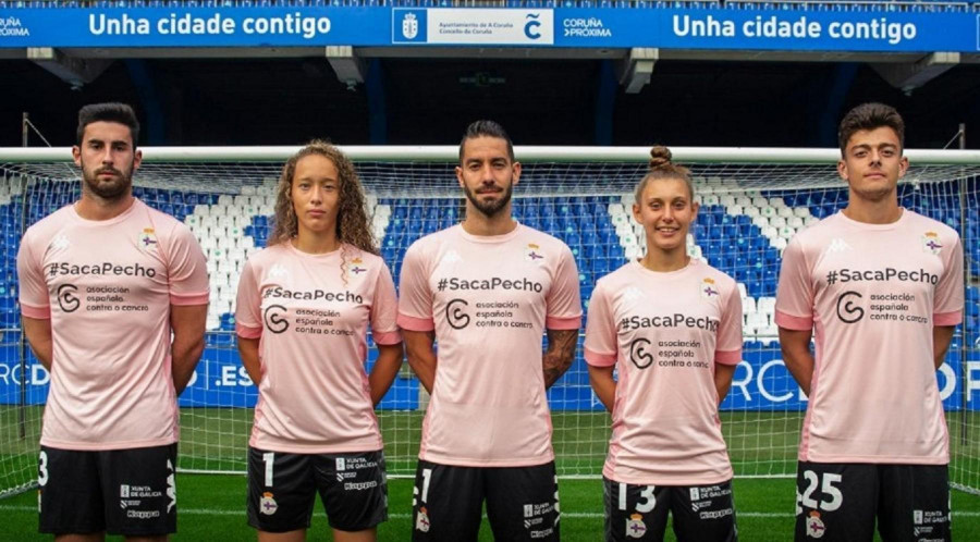 Ian Mackay y Ana Valles entregan las camisetas del Paradón Contra el Cáncer