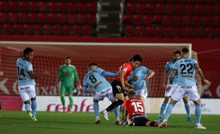 El Celta perdona al Mallorca contra el viento de Palma