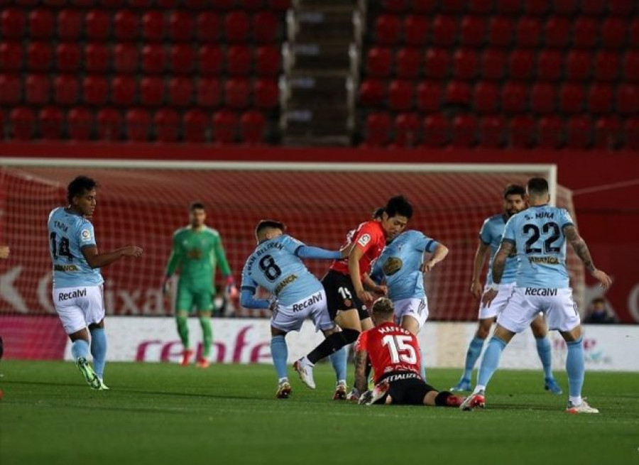 El Celta perdona al Mallorca contra el viento de Palma