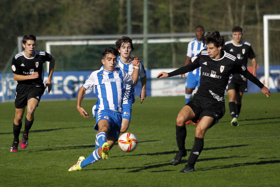 El Deportivo juvenil no pasa del empate en un partido espeso