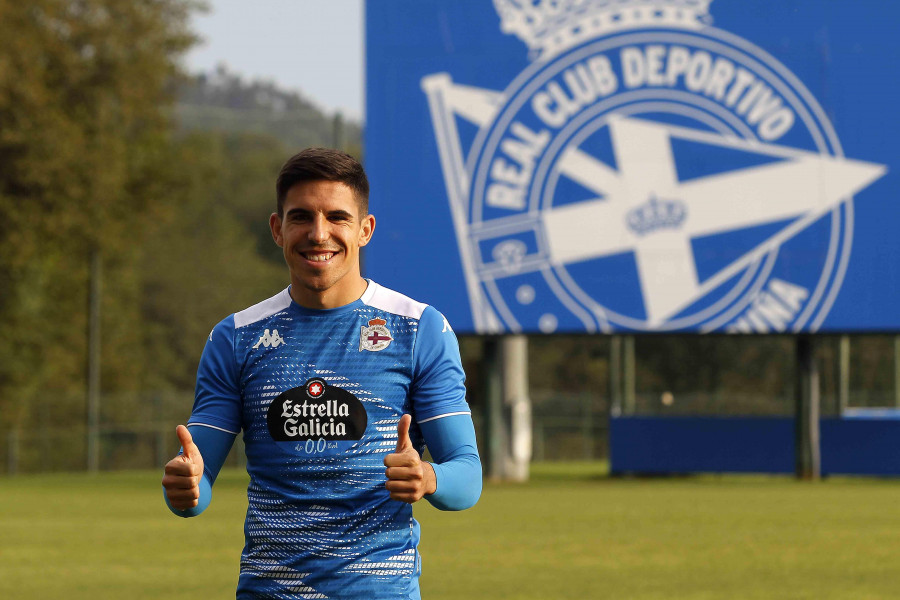 Víctor García, única baja del Depor en Las Gaunas