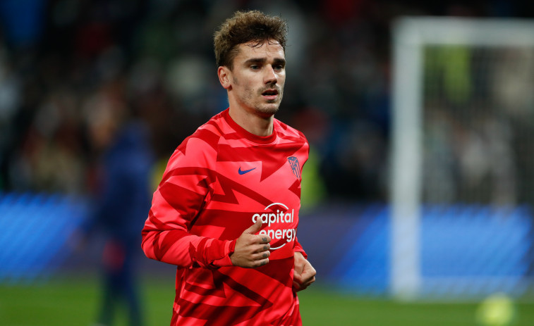 Griezmann tiene una lesión muscular en el muslo derecho