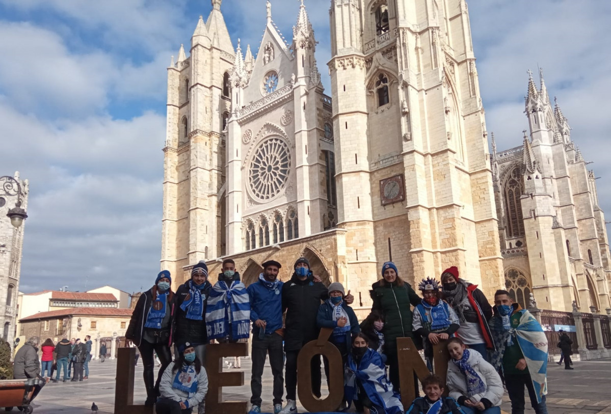 Afición del Depor en León