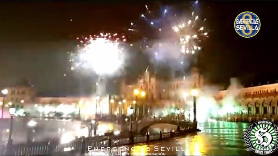 Identificado el autor de un vídeo de la celebración no autorizada con bengalas de hinchas del Betis