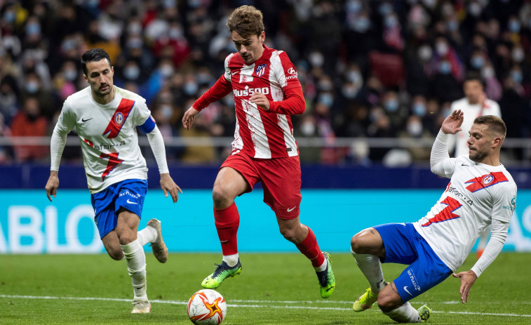 El Atlético se toma muy en serio la Copa