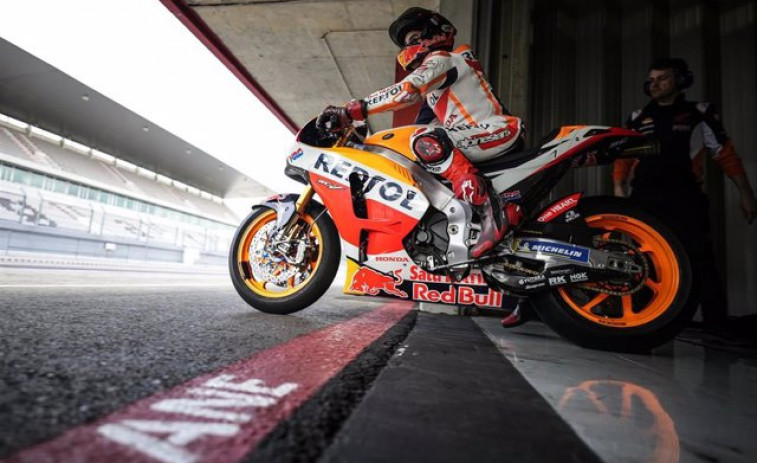 Marc Márquez, de vuelta a la moto: 