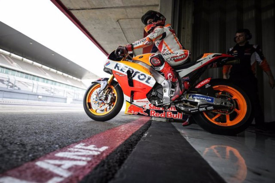 Marc Márquez, de vuelta a la moto: "He pilotado sin ninguna molestia con la visión"