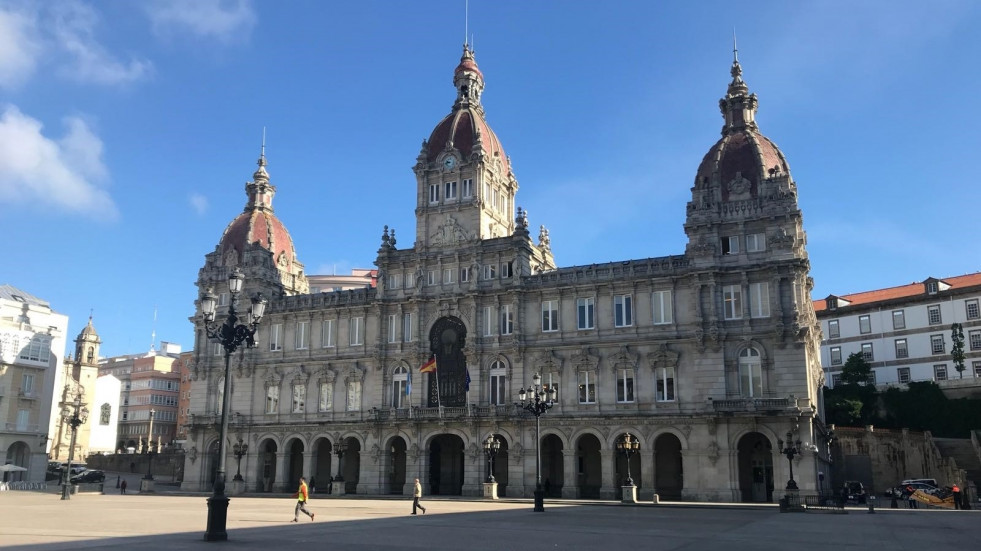 El Palacio Municipal de María Pita se teñirá de azul para apoyar al Deportivo